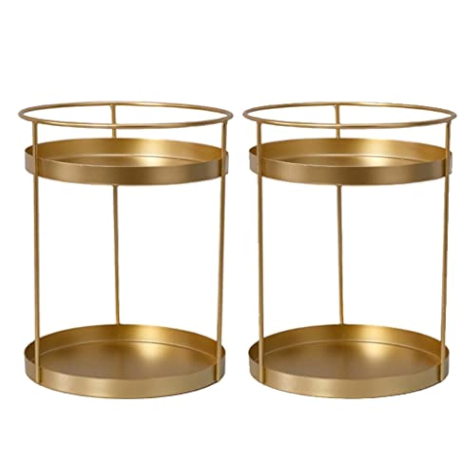 Metal Makeup Organizer Rack for Perfume and Lipsticks, Double Layers